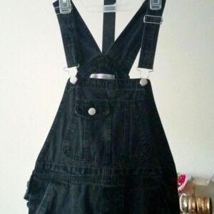 Jean bib overall shorts